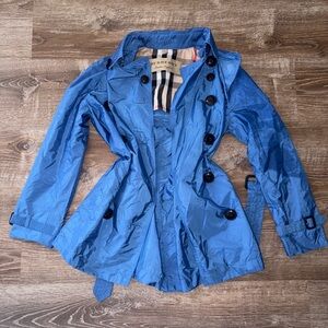Small Burberry Blue Trench Coat